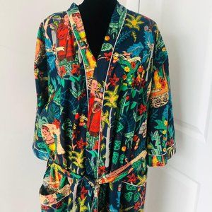 BRAND NEW Frida Khalo Long Cotton Kimono/Bath Robes
